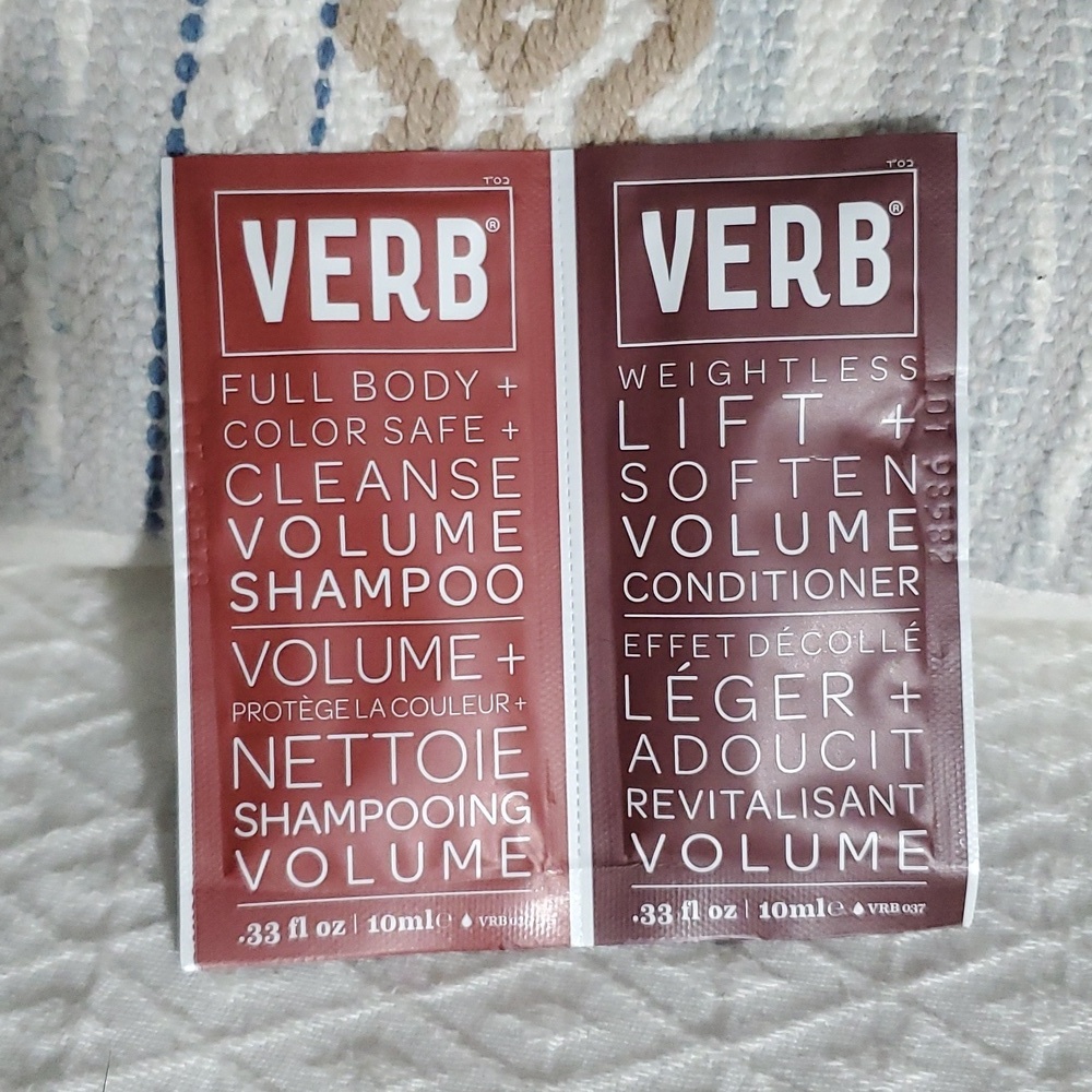 💚 FREE with PURCHASE- VERB Cleanse Volume Shampoo + Conditioner 10ml x 2